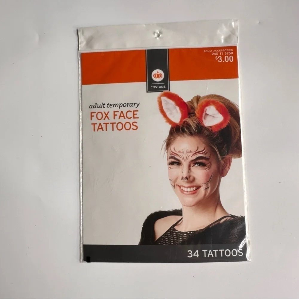 Target Halloween Animal Face Tattoos
